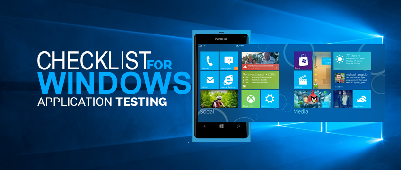 Checklist for Windows Application Testing